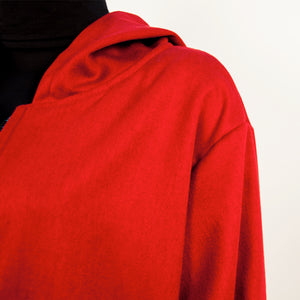 Manteau en laine de mérinos - Rouge