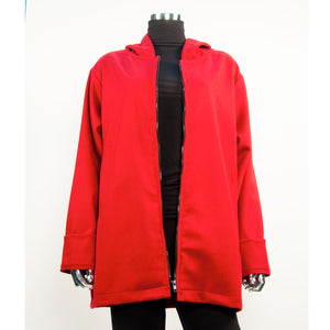 Manteau en laine de mérinos - Rouge