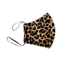 Load image into Gallery viewer, Masque lavable en velours - Motif léopard
